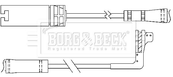 BORG & BECK Сигнализатор, износ тормозных колодок BWL3067